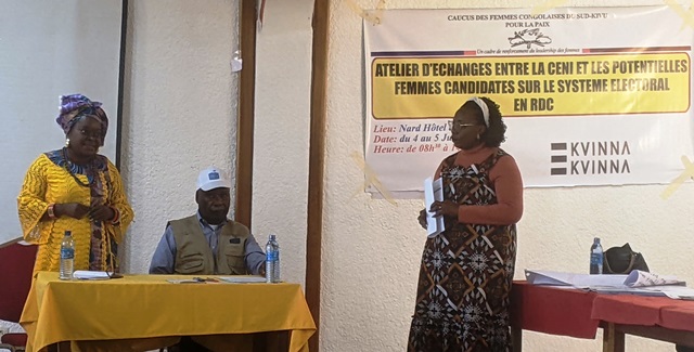 Sud Kivu Le Caucus Des Femmes Outille Les Femmes Potentielles Candidates Sur Le Système 