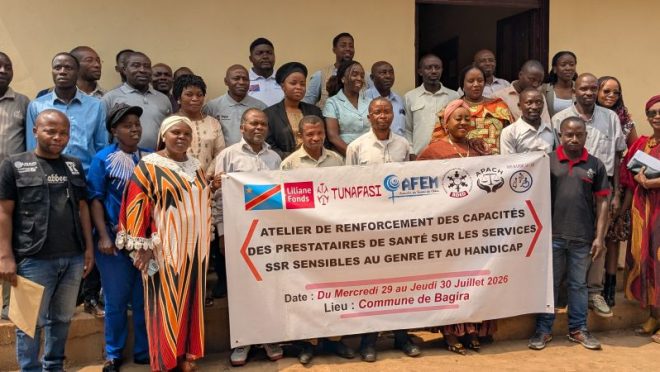 BAGIRA : Le consortium ADED, AFEM, APACH, SOS HANDICAP renforce la capacité des prestataires de santé sur les services SSR sensibles au genre et handicap