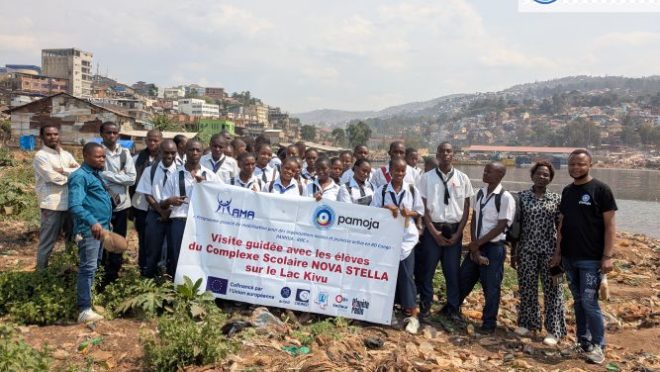 BUKAVU/Projet PAMOJA : Les élèves du Complexe Scolaire NOVA STELLA s’engagent à protéger la biodiversité du lac Kivu