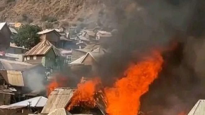 Kabare / Sud Kivu : Un grave incendie ravage plus de 10 maisons dans le groupement de Mudusa