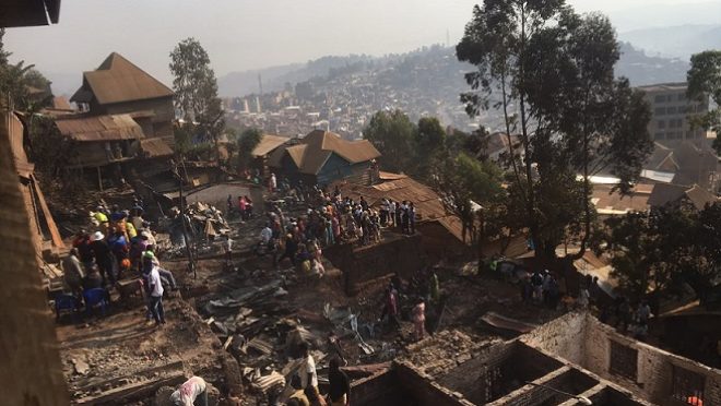 Bukavu : 3 avenues touchées par un incendie qui a causé la mort de 5 personnes et de centaines de maisons calcinées à Nyalukemba(Bilan provisoire)