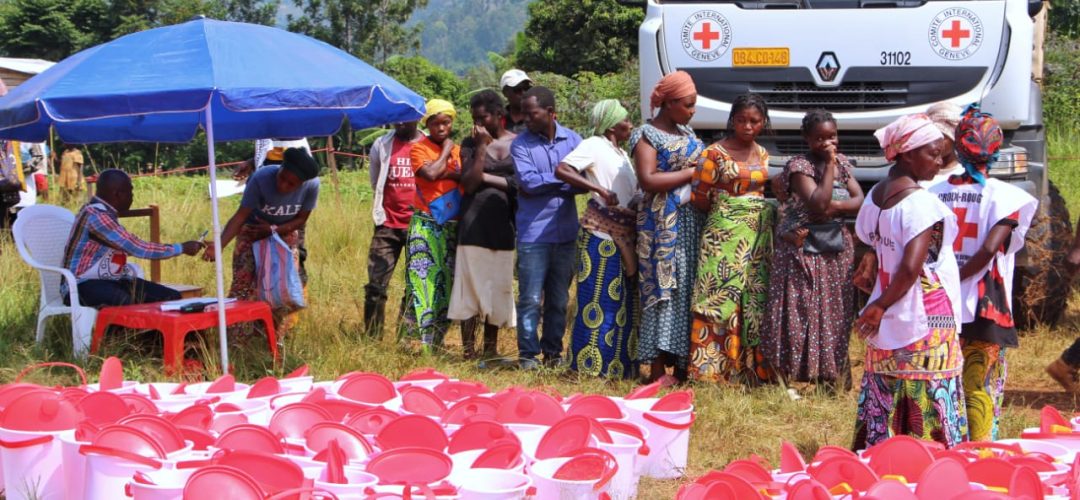 Sud-Kivu : 5.880 ménages des déplacés et retournés du territoire de Kalehe assistés en vivres et non vivres par le CICR