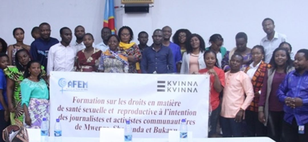 Sud kivu : Des professionnels des médias et activistes formés sur les droits en matière de santé sexuelle